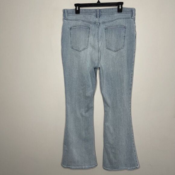 ELIZABETH AND JAMES Jeans Womens 18 High Rise Flare Stretch Denim Organic Cotton - Picture 4 of 8